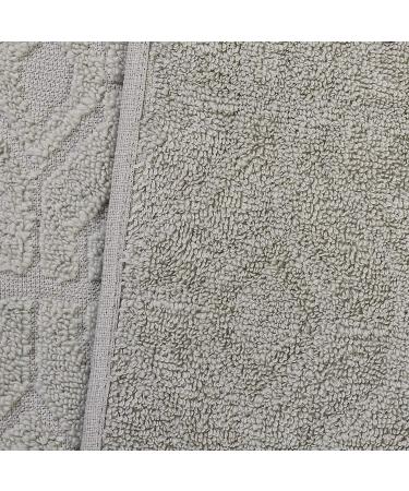 Amrapur Overseas 6-Piece Yarn Dyed Diamond Gate Jacquard Towel Set in Seafoam - Standard Size - Buy Online on SooperMarket.com