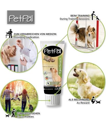Petp l Dog Poultry Liver Sausage - Grain-Free Low-Fat Treats for Puppies & Dogs | Premium 12x75g Made in Germany - Buy Online on SooperMarket.com