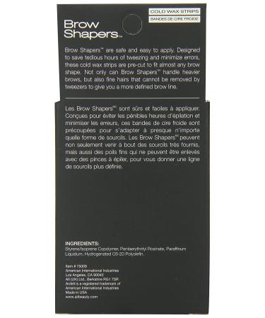 Ardell Brow Shapers Cold Wax Strips - 21 Count | Eyebrow Hair Removal - Buy Online on SooperMarket.com