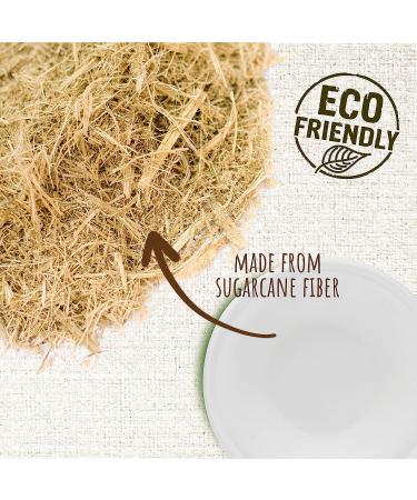 Brheez 16oz Disposable Paper Bowls - Pack of 60 | Compostable & Biodegradable Sugarcane Fiber Bowls | Eco-Friendly Alternative - Buy Online on SooperMarket.com