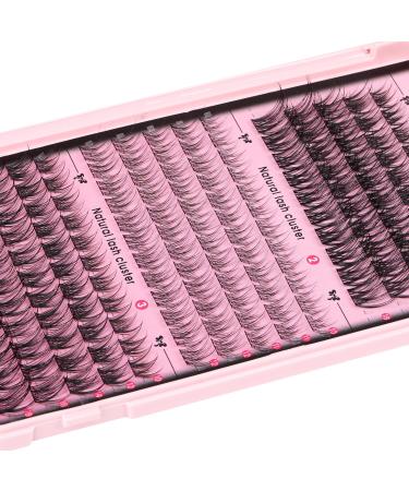Goddvenus Lash Clusters Kit - Wispy Individual Eyelash Extensions C Curl Fluffy Waterproof Lashes (165pcs 10-18mm) - DIY Beauty Essentials for Stunning Eyes - Buy Online on SooperMarket.com