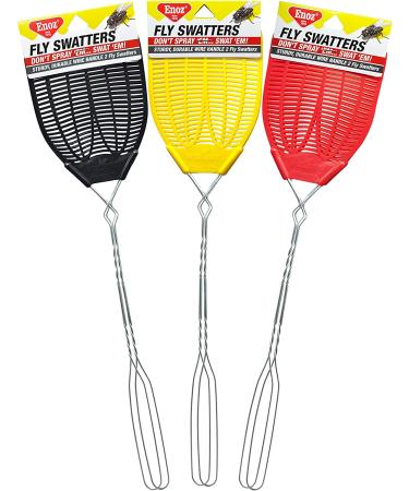 Enoz Plastic Mesh Head Flyswatter with Metal Handle  Assorted Colors  2 Count (Pack of 3) 6 - Buy Online on SooperMarket.com