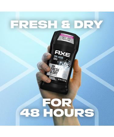 AXE Cool Ocean Men's Antiperspirant Deodorant 2.7 oz 4 Count - 48 Hour Sweat and Odor Protection - Long Lasting Freshness - Stay Dry for 48H - Buy Online on SooperMarket.com