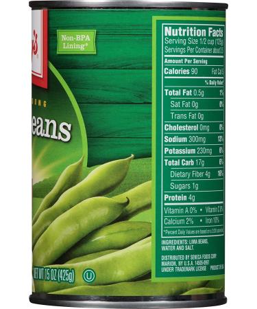 Libby's Lima Beans 15 oz (Pack of 12) - Premium Quality, Convenient Bulk Pack - Buy Online on SooperMarket.com
