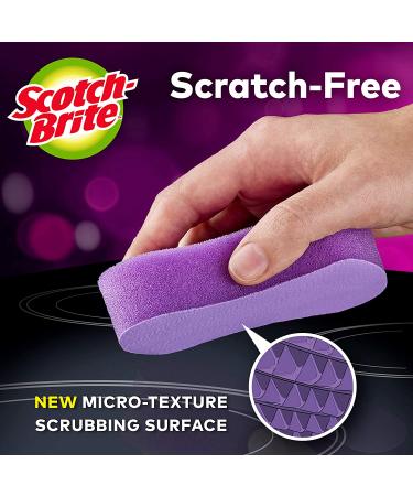 Scotch-Brite Cooktop Glass Stovetop Cleaning Pads - 4 Count, Multi-Color - Tackle Burnt-On Messes Efficiently - Buy Online on SooperMarket.com