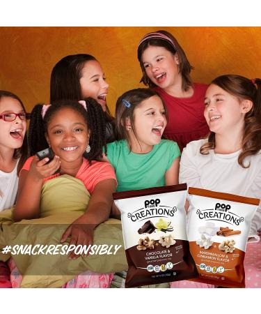 Poptime Creations Popcorn - Marshmallow & Cinnamon, 5oz (6 Pack) | Vegan, Gluten-Free, Non-GMO, Kosher - Buy Online on SooperMarket.com