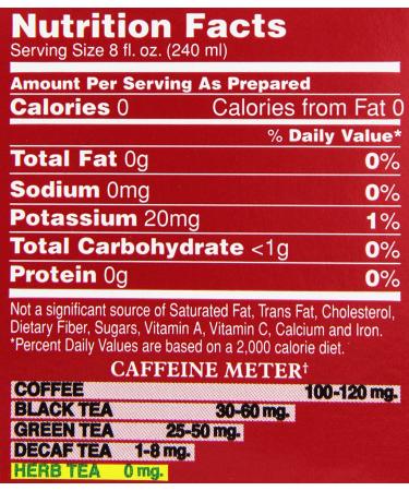 Bigelow Red Raspberry Tea - 20 Counts | Delicious Herbal Blend - Buy Online on SooperMarket.com