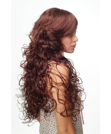 Buy Wig Me Up - Beautiful Long Mahogany Brown & Blonde Women's Wig | DW1086A - 33H27C | Voluminous Latina Style - Buy Online on SooperMarket.com