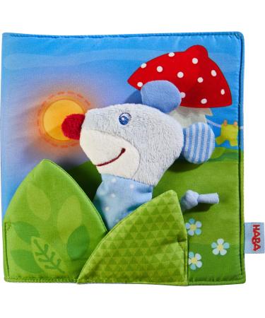 Haba 304211 - Fabric book Good night lots of narrative fun for babies from 6 months including mouse as a finger figure great gift for birth and baptism