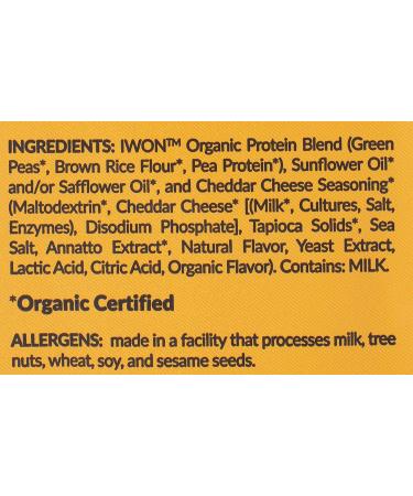 Iwon Organics Cheddar Cheese Protein Puffs - 5oz Organic Snack - Buy Online on SooperMarket.com