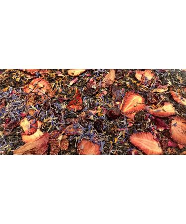 Peosa Delight Tea - Strawberry Panga Loose Leaf Black Tea Natural & Exotic Fruits Strawberry - Cranberry - Rose - Hibiscus Hot & Iced Tea Natural Flavors 1.76 oz Box 20 Tea bags. - Buy Online on SooperMarket.com