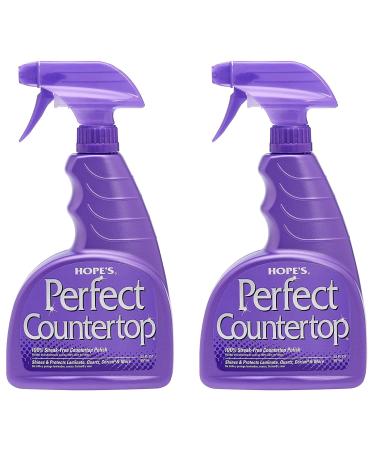 Hope's 22-Ounce, Streak-Free Multi-Surface Cleaning Spray, Safe on Stone, Laminate, CORIAN, Granite, Quartz, Marble Perfect Countertop Cleaner and Polish, Pack of 2