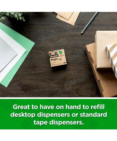 Scotch Magic Greener Tape  10 Rolls  Numerous Applications  Invisible  Engineered for Repairing  3/4 x 900 Inches  Boxed (812-10P) - Buy Online on SooperMarket.com