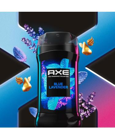 AXE Fine Fragrance Collection Deodorant Stick Blue Lavender with Mint + Amber Essential Oils 4 Pack with 72H Freshness Aluminum-Free 3 oz - Buy Online on SooperMarket.com