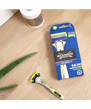 Wilkinson Sword Hydro 5 Skin Protection Sensitive Men's Razor - 2 Pack + 3 Replacement Blades | Best International Shipping - Buy Online on SooperMarket.com