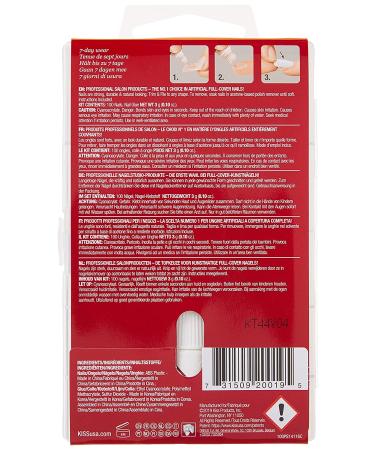 KISS 100 Full Cover Nails Kit Short Square | Short Length Nails Set - Buy Online on SooperMarket.com