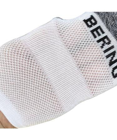 BERING Kids' Athletic Ankle Socks 6 Pairs - White Low Cut Tab for Youth Boys Girls (Large) - Buy Online on SooperMarket.com