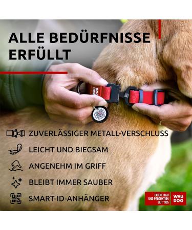 Waudog Waterproof Adjustable Dog Collar - Perfect for Big Medium and Small Dogs | Stylish & Durable Puppy Collars - Buy Online on SooperMarket.com