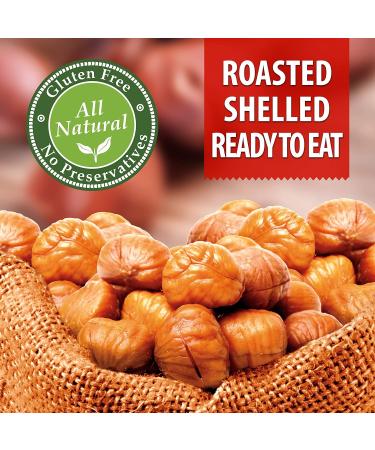 Galil Organic Roasted Chestnuts Pack of 2 - Shelled & Ready to Eat - Gluten Free Vegan Non-GMO Snacks - Ideal for Baking & Cooking - 3.5oz Bags - Buy Online on SooperMarket.com