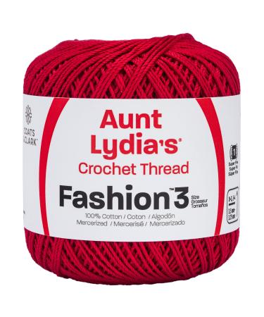 Coats Crochet - 182.0006 Fashion Crochet Thread  3  Scarlet