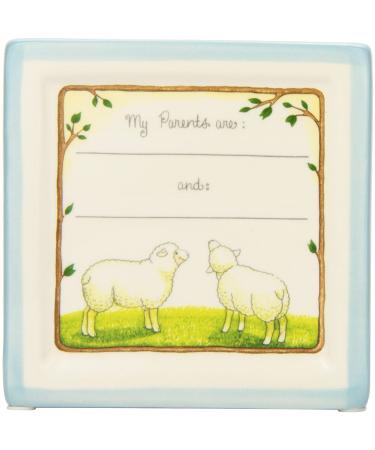 Child to Cherish Blue Christening Block - Personalized Baptism Gift - Buy Online on SooperMarket.com