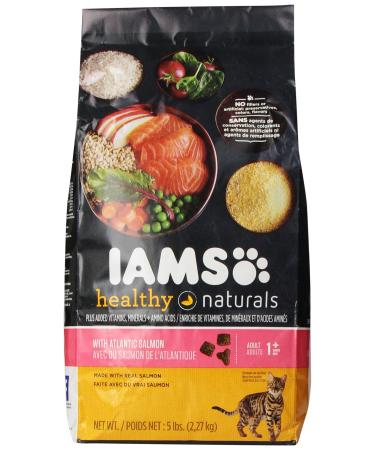 Iams Healthy Naturals Adult with Atlantic Salmon Premium Cat Food 5-Pound