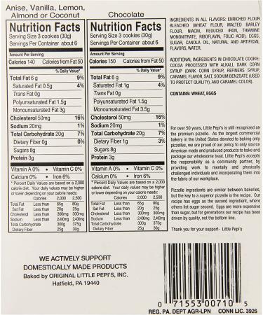 Pepi's Pizzelles Lemon - 7 Ounce (Pack of 1) - Natural & Artificial Flavors - Buy Online on SooperMarket.com