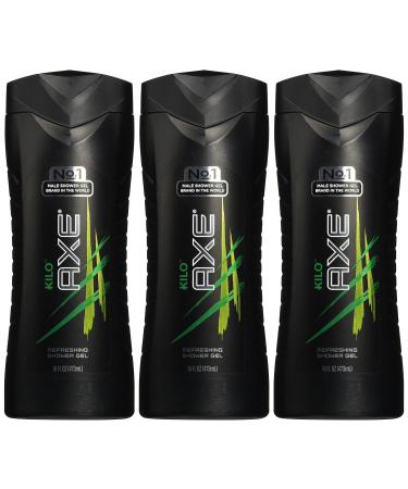 Axe Kilo Refreshing Shower Gel 16 fl oz - Pack of 3 | Energizing Body Wash Trio - Buy Online on SooperMarket.com