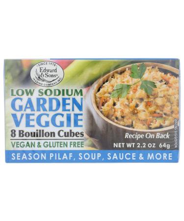 Edward & Sons Low Sodium Veggie Bouillon Cubes, 2.2 oz