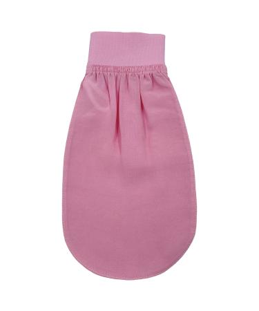 Turkish 100% Silk Exfoliating Gloves & Mitt Bath Scrub Exfoliator Body Glove Fake Tan Remover Bath Mitt for Women Men Shower Hammam Spa by Feel Fine (Light Pink)