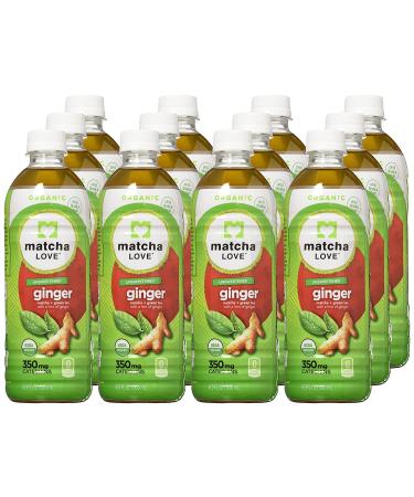 Matcha Love Organic Matcha & Green Tea, Ginger - 15.9oz (Pack of 12) - USDA Certified, Unsweetened, Zero Calories - Buy Online on SooperMarket.com