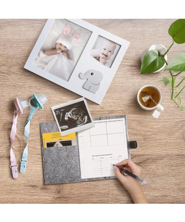 kwmobile Felt Maternity Pass Cover - German Maternity Pass Holder with Extra Compartments - Stylish & Functional Acessory - Buy Online on SooperMarket.com
