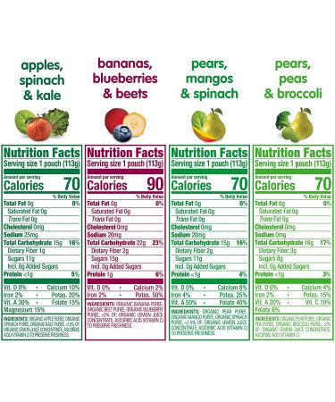 Happy Baby Organics Stage 2 Combo Baby Food Variety Pack - 16 x 4oz - Organic & Nutritious - Buy Online on SooperMarket.com