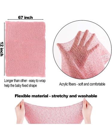 Newborn Photography Props  5 PCS Baby Photo Props Long Ripple Wraps with Headbands  Pink Baby Photography Wrap Set for Baby Girl and Boy - Buy Online on SooperMarket.com