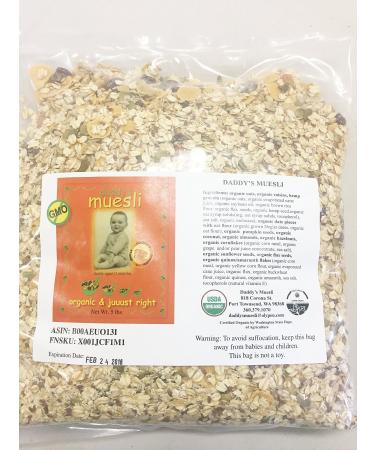 Daddy's Organic Muesli 5lb Bag 5 Pound (Pack of 1)