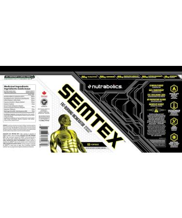 NUTRABOLICS Semtex 60 Caps - Weight Loss Supplement & Energy Booster Strong Fat Burning Formula Thermogenic Pre Workout  - Buy Online on SooperMarket.com