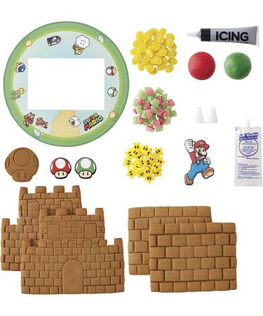 Wilton Super Mario Gingerbread Castle Decorating Kit - Build Your Own Nintendo Castle - Buy Online on SooperMarket.com