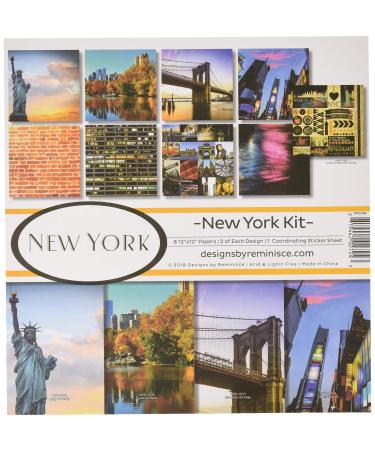 Reminisce (REMBC) New York Scrapbook Collection Kit, Multi Color Palette