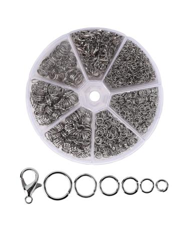 Mr. Pen- Open Jump Rings  Silver  1014 pcs  6 Sizes Open Jump Rings for Jewelry Making  Silver Jump Rings and Lobster Clasps  Jewelry Jump Rings Silver  O Rings for Jewelry Making