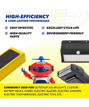 Buy 3x Exell 2/3AA NiMH 700mAh 1.2V Rechargeable Batteries - Perfect for Capacitors Shearing Devices Miner Lamps & Helmet Lights - International Shipping Available - Buy Online on SooperMarket.com