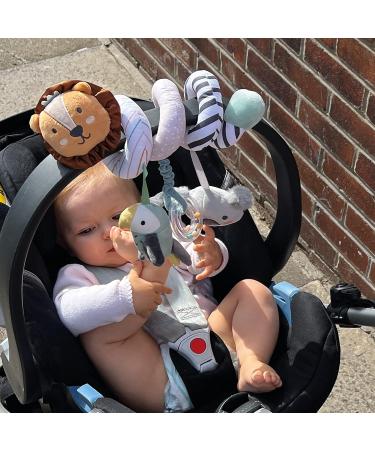 Nuby 89075 Animal Adventures Interactive Sensory Toy - Birth Suitable Spiral Stroller Activity - International Shipping Available - Buy Online on SooperMarket.com