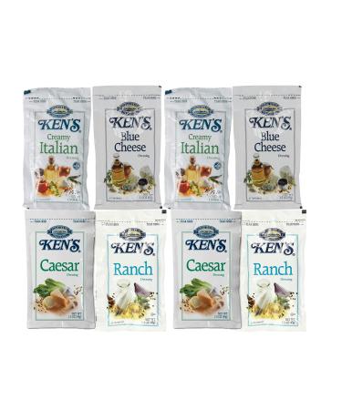 Ken's Salad Dressing Variety Pack 5 Each of Caesar, Creamy Italian, Blue Cheese and Ranch