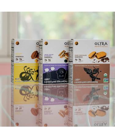 OLYRA Certified Organic Sandwich Biscuits Variety - Low Sugar High Fiber Protein Cookie (6 Boxes) - Buy Online on SooperMarket.com