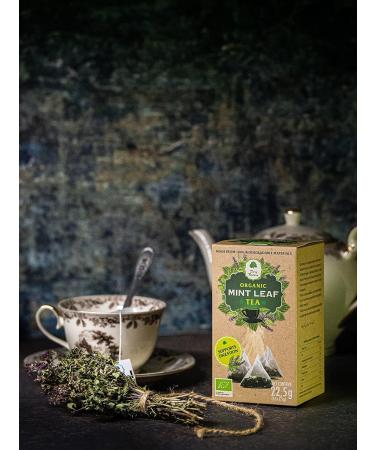 Mint Leaf Organic Tea in piramids biodegradable peppermint (1) - Buy Online on SooperMarket.com