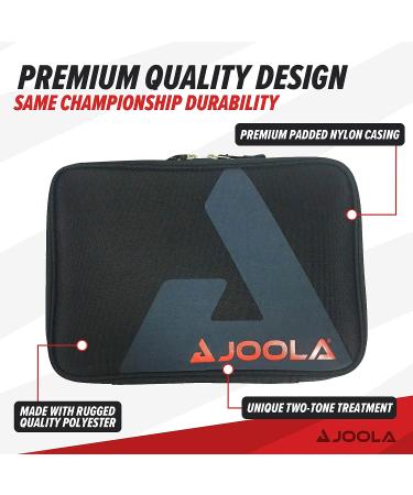 JOOLA Vision Focus Ping Pong Paddle Case with Storage Compartment - Racket Cover for Table Tennis Rubber Protection - Table Tennis Organizer - Buy Online on SooperMarket.com