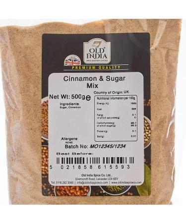 Old India Cinnamon & Sugar Mix 500g - Premium Blend for Delicious Treats - Buy Online on SooperMarket.com