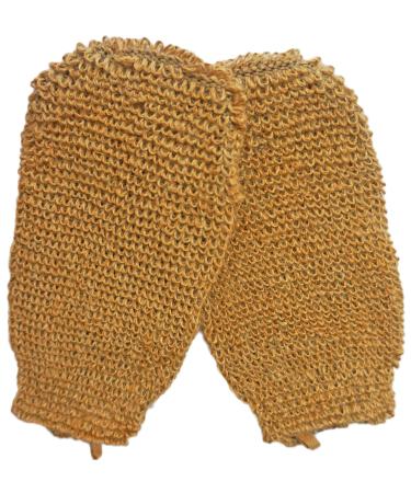 2 Pieces(5.1 9.0 inches) Natural Vegetable Fiber Exfoliating Sisal Bath Spa Shower Scrubber Loofah Rub Glove Mitt Mitten - Great for Your Skin Care in The Bath - Anti