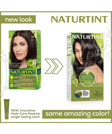 Naturtint 3N Dark Chestnut Brown Permanent Hair Color - 5.6 fl oz (165 ml) | Organic & Ammonia-Free - Buy Online on SooperMarket.com