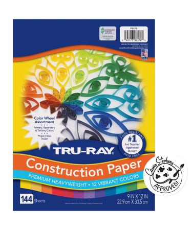 Tru-Ray - P6576 Color Wheel Assortment 9 x 12 Inches Assorted Colors Pack of 144 9x12 Wheel Assortment
