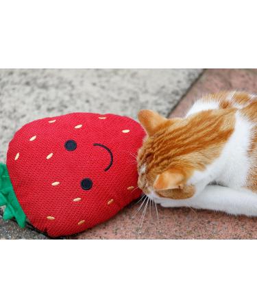 Petface Strawberry Plush Cat Toy - Soft & Engaging Toy for Cats | Ideal for Interactive Play | Shop Internationally - Buy Online on SooperMarket.com
